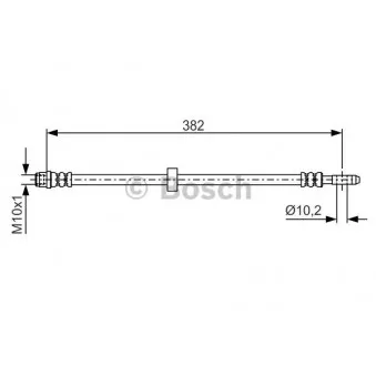 Flexible de frein BOSCH 1 987 476 696