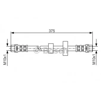 Flexible de frein BOSCH 1 987 476 698