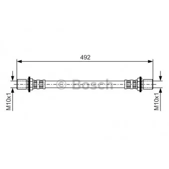 Flexible de frein BOSCH 1 987 476 721