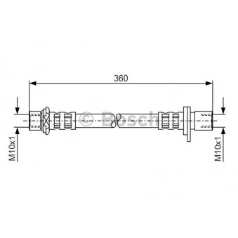 Flexible de frein BOSCH 1 987 476 726