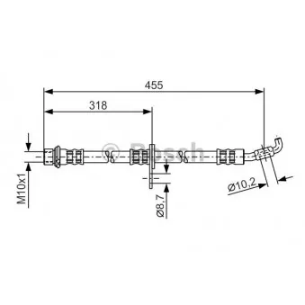 Flexible de frein BOSCH 1 987 476 727