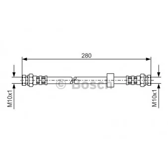 Flexible de frein BOSCH 1 987 476 732