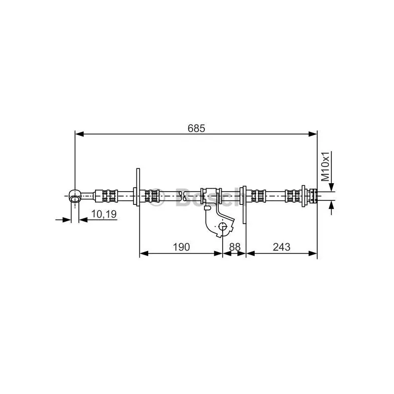 Flexible de frein BOSCH 1 987 476 735
