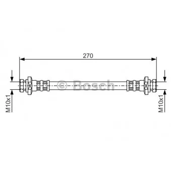 Flexible de frein BOSCH 1 987 476 737