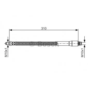Flexible de frein BOSCH 1 987 476 746
