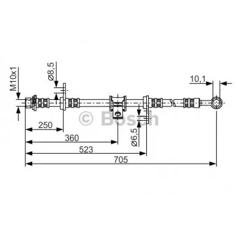 Flexible de frein BOSCH 1 987 476 755