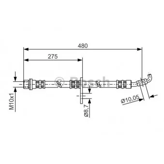 Flexible de frein BOSCH 1 987 476 757