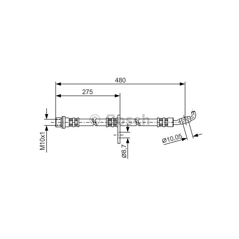 Flexible de frein BOSCH 1 987 476 757