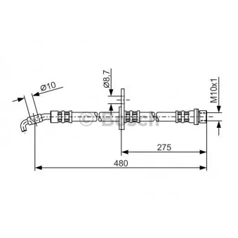 Flexible de frein BOSCH 1 987 476 758