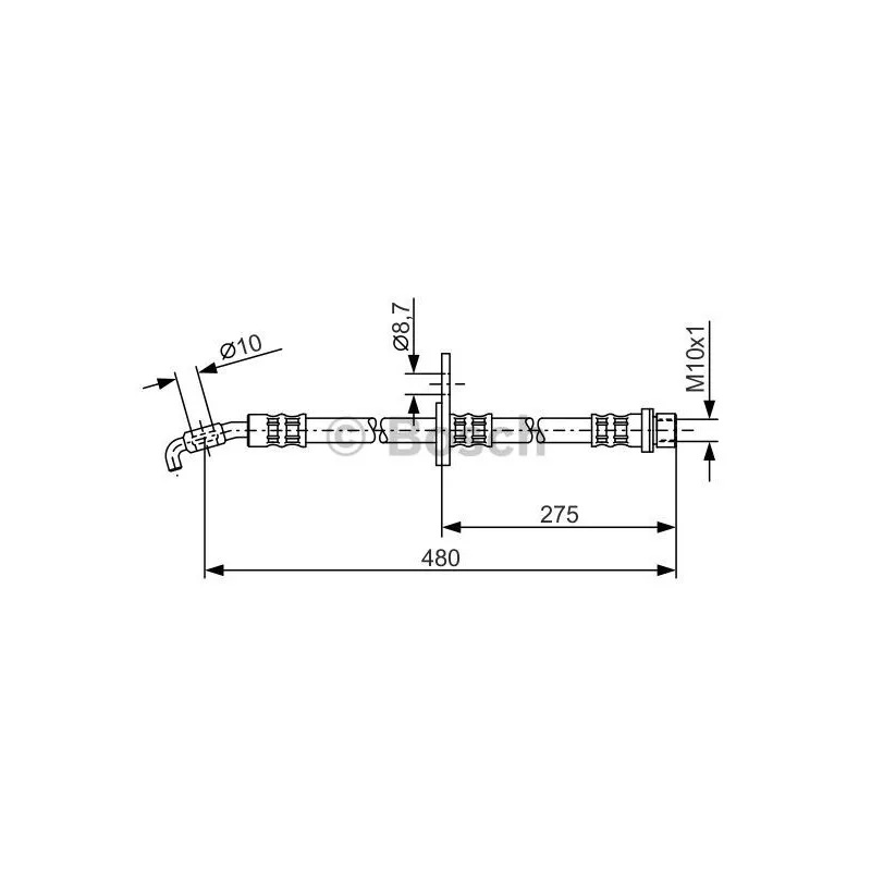 Flexible de frein BOSCH 1 987 476 758