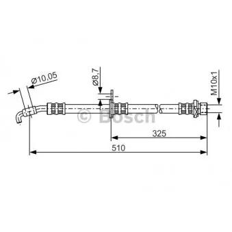 Flexible de frein BOSCH 1 987 476 764