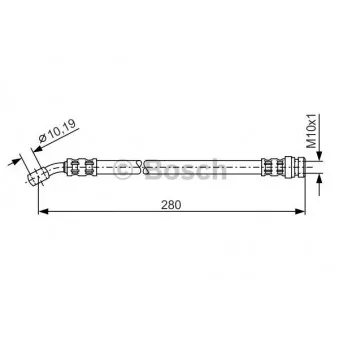 Flexible de frein BOSCH 1 987 476 772