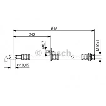 Flexible de frein BOSCH 1 987 476 780