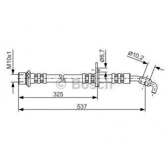 Flexible de frein BOSCH 1 987 476 782