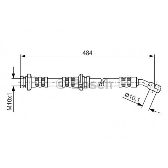 Flexible de frein BOSCH 1 987 476 801