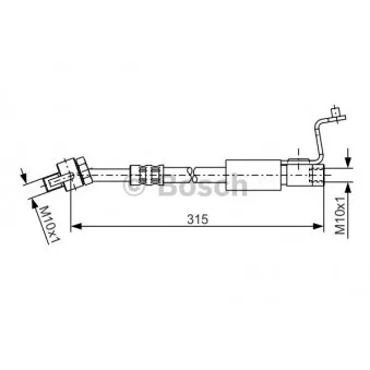 Flexible de frein BOSCH 1 987 476 812