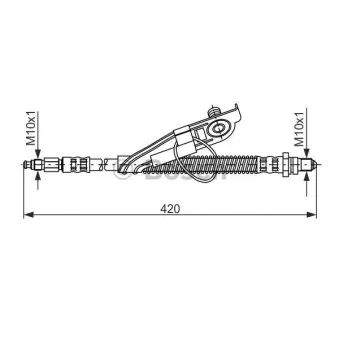 Flexible de frein BOSCH 1 987 476 816