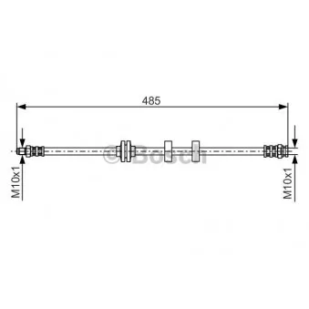 Flexible de frein BOSCH 1 987 476 860