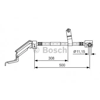 Flexible de frein BOSCH 1 987 476 866