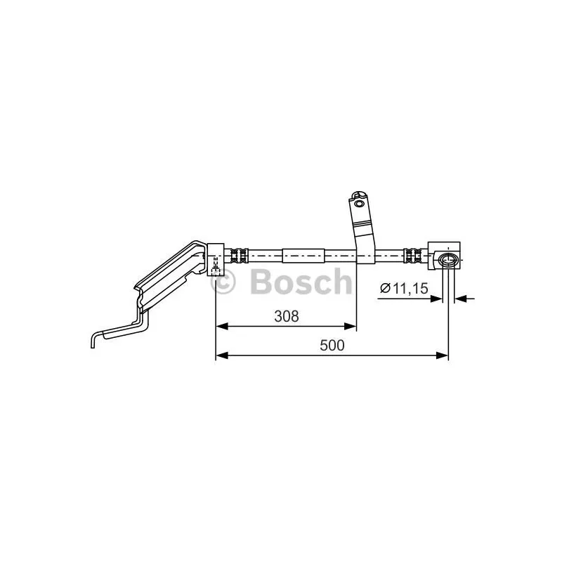 Flexible de frein BOSCH 1 987 476 866
