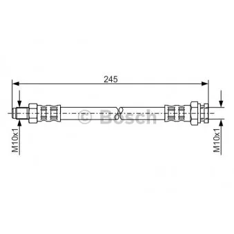 Flexible de frein BOSCH 1 987 476 876