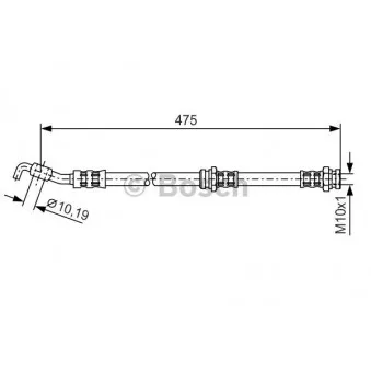 Flexible de frein BOSCH 1 987 476 902