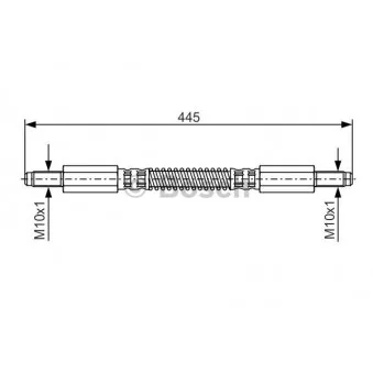 Flexible de frein BOSCH 1 987 476 925