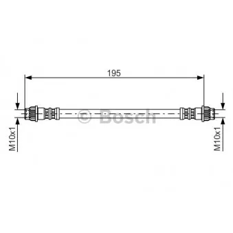 Flexible de frein BOSCH 1 987 476 956