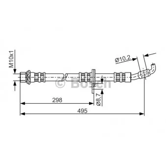 Flexible de frein BOSCH 1 987 476 963