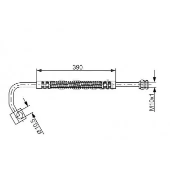 Flexible de frein BOSCH 1 987 476 984