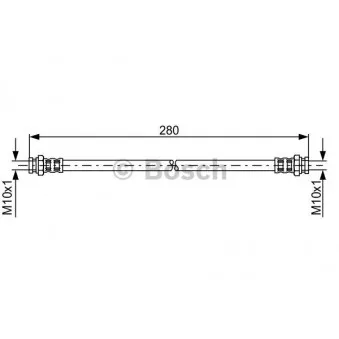 Flexible de frein BOSCH 1 987 476 985
