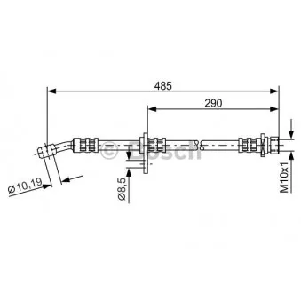 Flexible de frein BOSCH 1 987 476 989