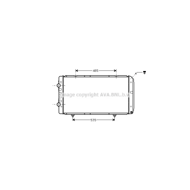 Radiateur, refroidissement du moteur AVA QUALITY COOLING PE2268