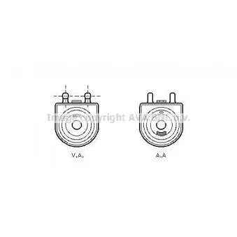 Radiateur d'huile AVA QUALITY COOLING PE3271