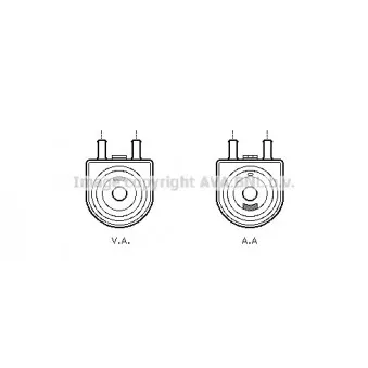 Radiateur d'huile AVA QUALITY COOLING PE3285