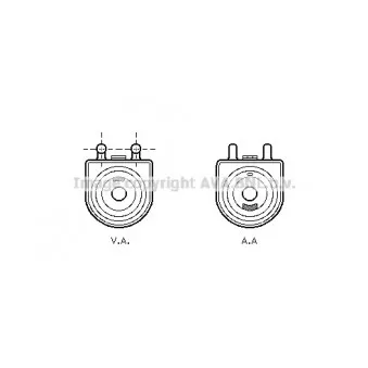 Radiateur d'huile AVA QUALITY COOLING PE3297