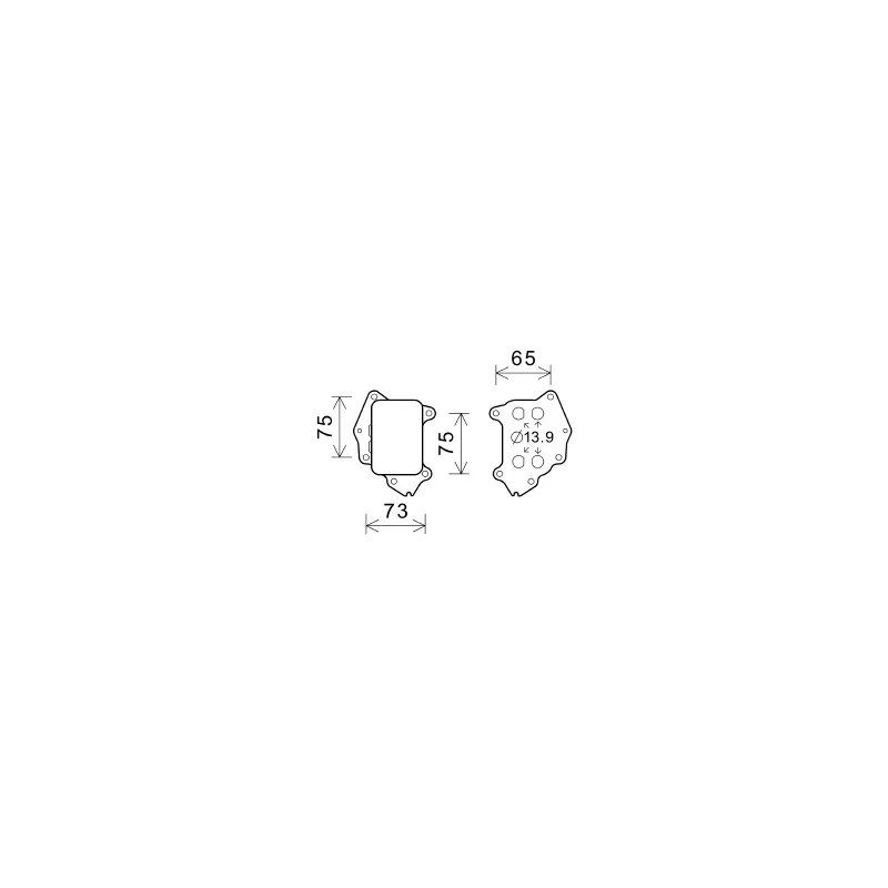 Radiateur d'huile AVA QUALITY COOLING PE3396