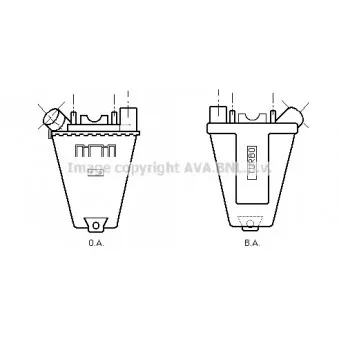 Intercooler, échangeur AVA QUALITY COOLING PE4139