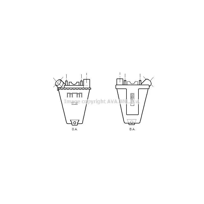 Intercooler, échangeur AVA QUALITY COOLING PE4139