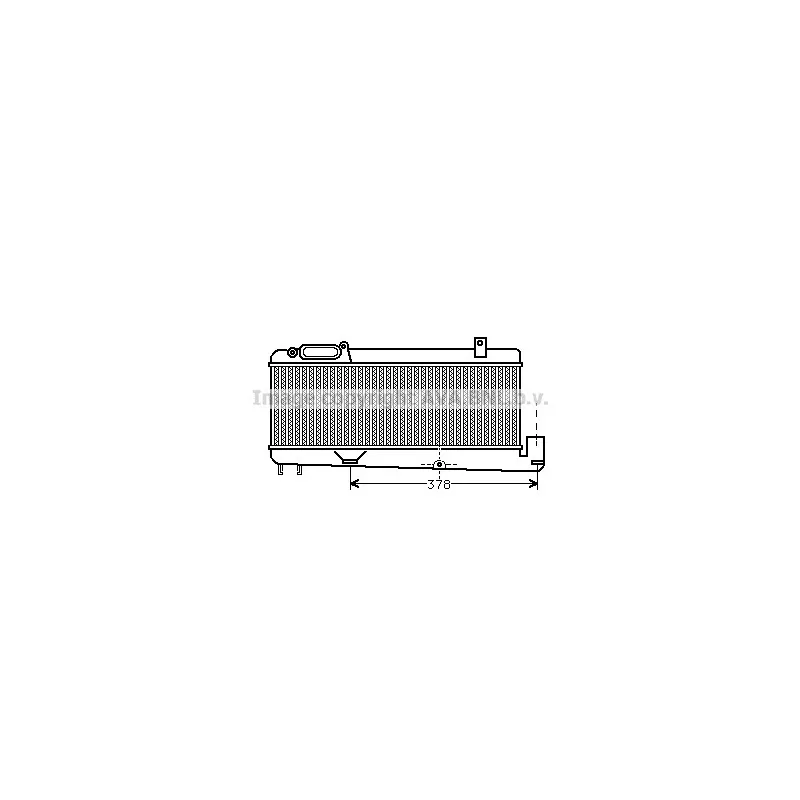 Intercooler, échangeur AVA QUALITY COOLING PE4144
