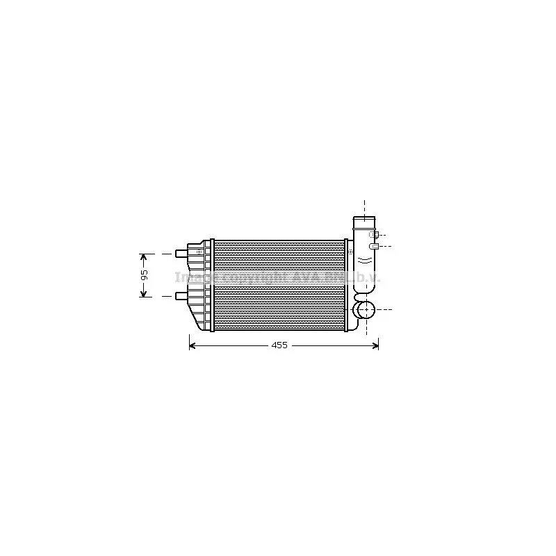 Intercooler, échangeur AVA QUALITY COOLING PE4183