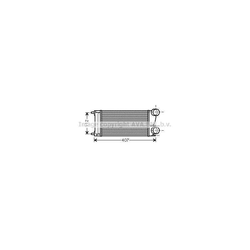Intercooler, échangeur AVA QUALITY COOLING PE4332