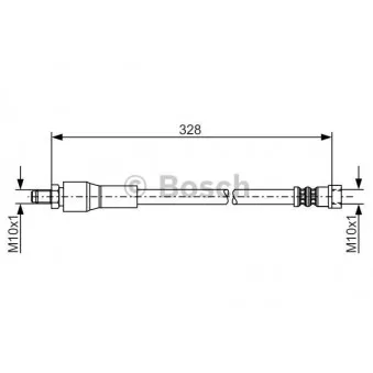 Flexible de frein BOSCH 1 987 481 001