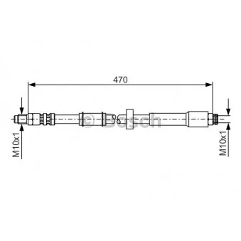 Flexible de frein BOSCH 1 987 481 004