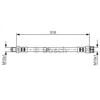 Flexible de frein BOSCH 1 987 481 007