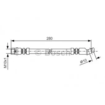 Flexible de frein BOSCH 1 987 481 014