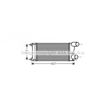 Intercooler, échangeur AVA QUALITY COOLING PE4337