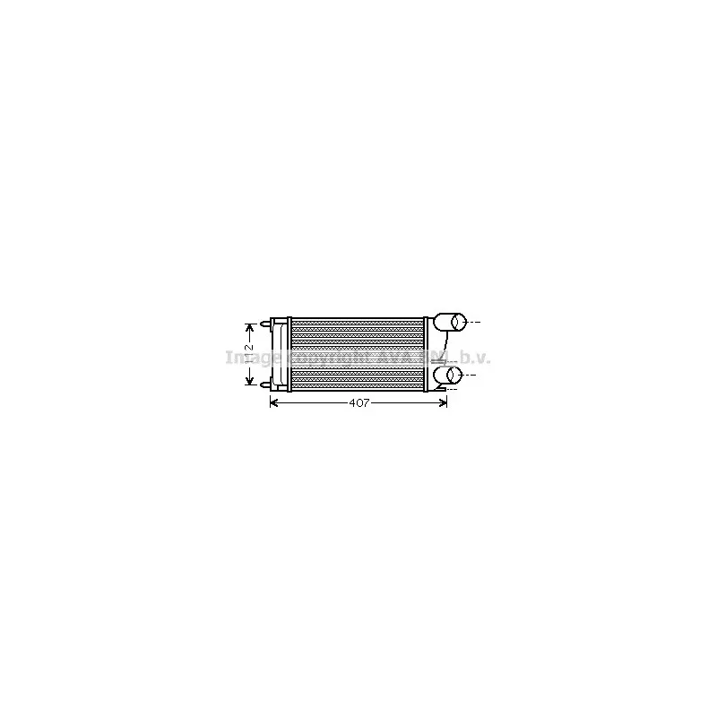 Intercooler, échangeur AVA QUALITY COOLING PE4337