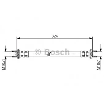 Flexible de frein BOSCH 1 987 481 016