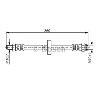 Flexible de frein BOSCH 1 987 481 017